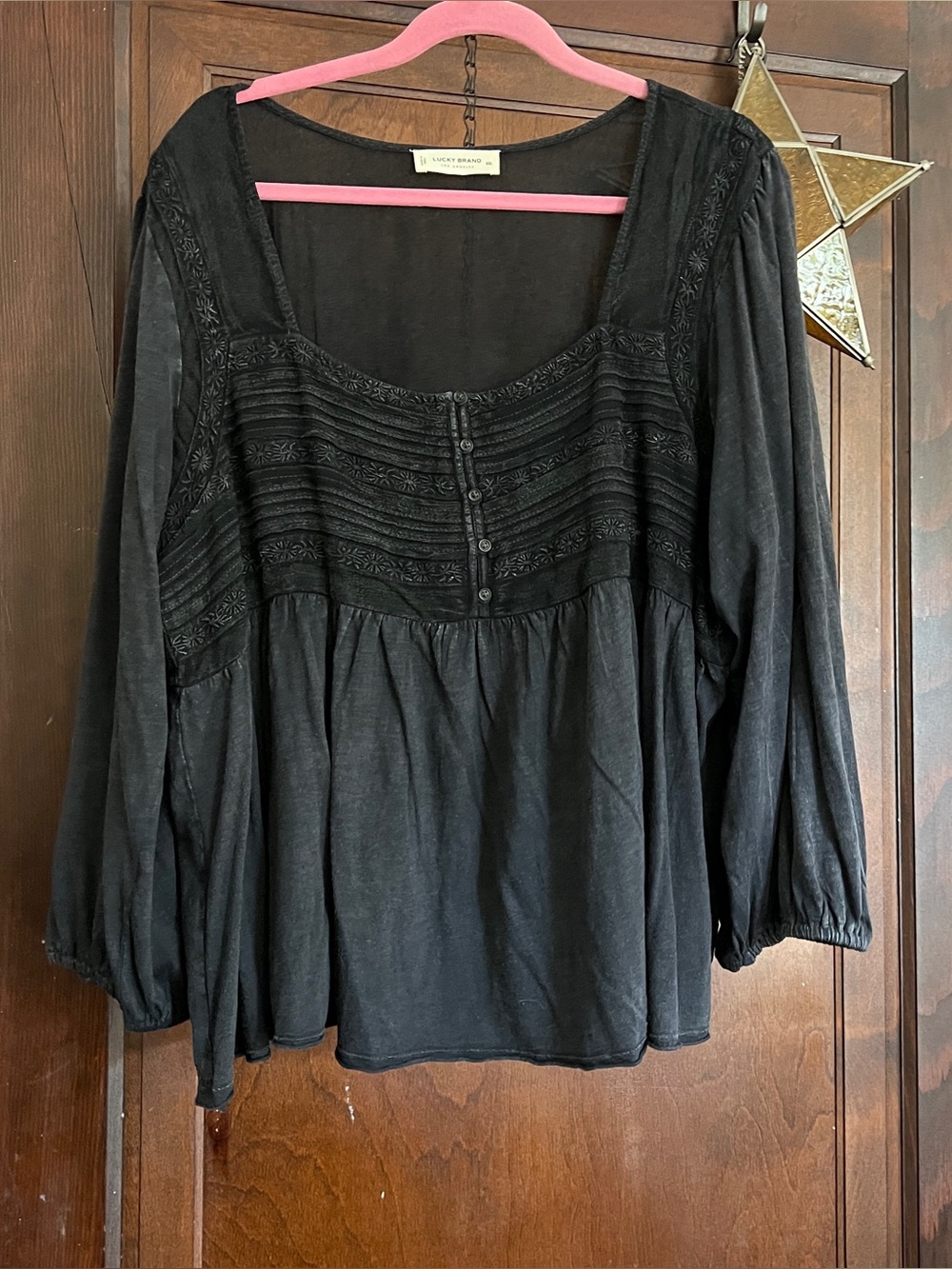 Lucky Brand Smocked Top